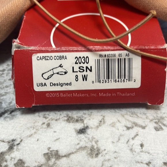 Capezio Canvas Tan Flesh Ballet Shoes - Picture 3 of 8